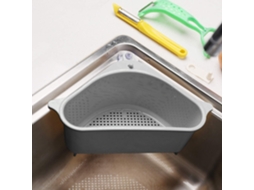 Cesta de Pia Prateleira de Drenagem Multifuncional Triangular Prateleira de Armazenamento para Cozinha Suporte de Armazenamento para Ventosa