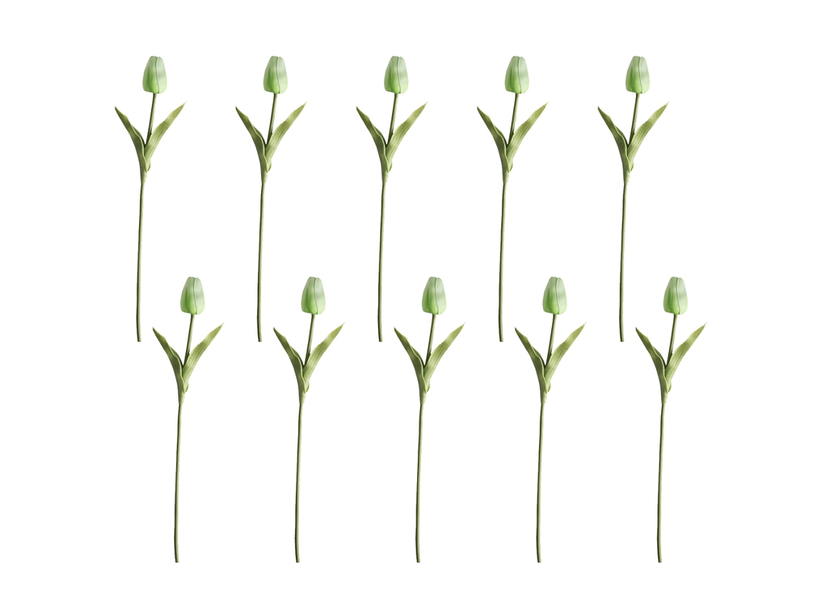 10 Peças De Tulipas Falsas Em Pu, Flores Artificiais Táteis, Arranjo Para Decoração De Casa, Escritório E Casamento Jeiibrzui