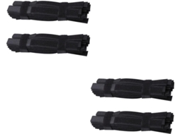 Lot 2 -câbles Ruban Adhésif Résistant Câbles Appareils Électroniques 2 X 18cm Réutilisables Noirs 10