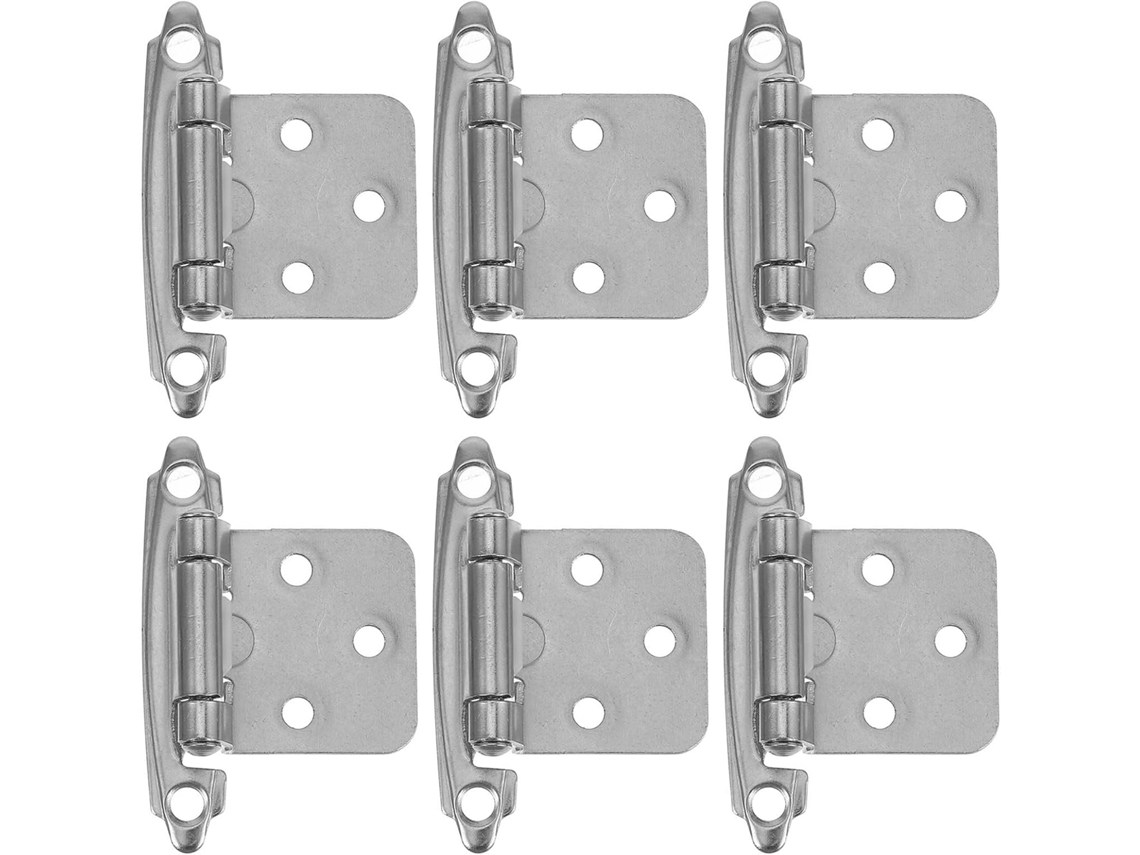 Dobradiças De Aço Com Mola, Fechamento Automático, 6 Peças, Lalafina, Para Portas De Armários E Gabinetes Cozinha