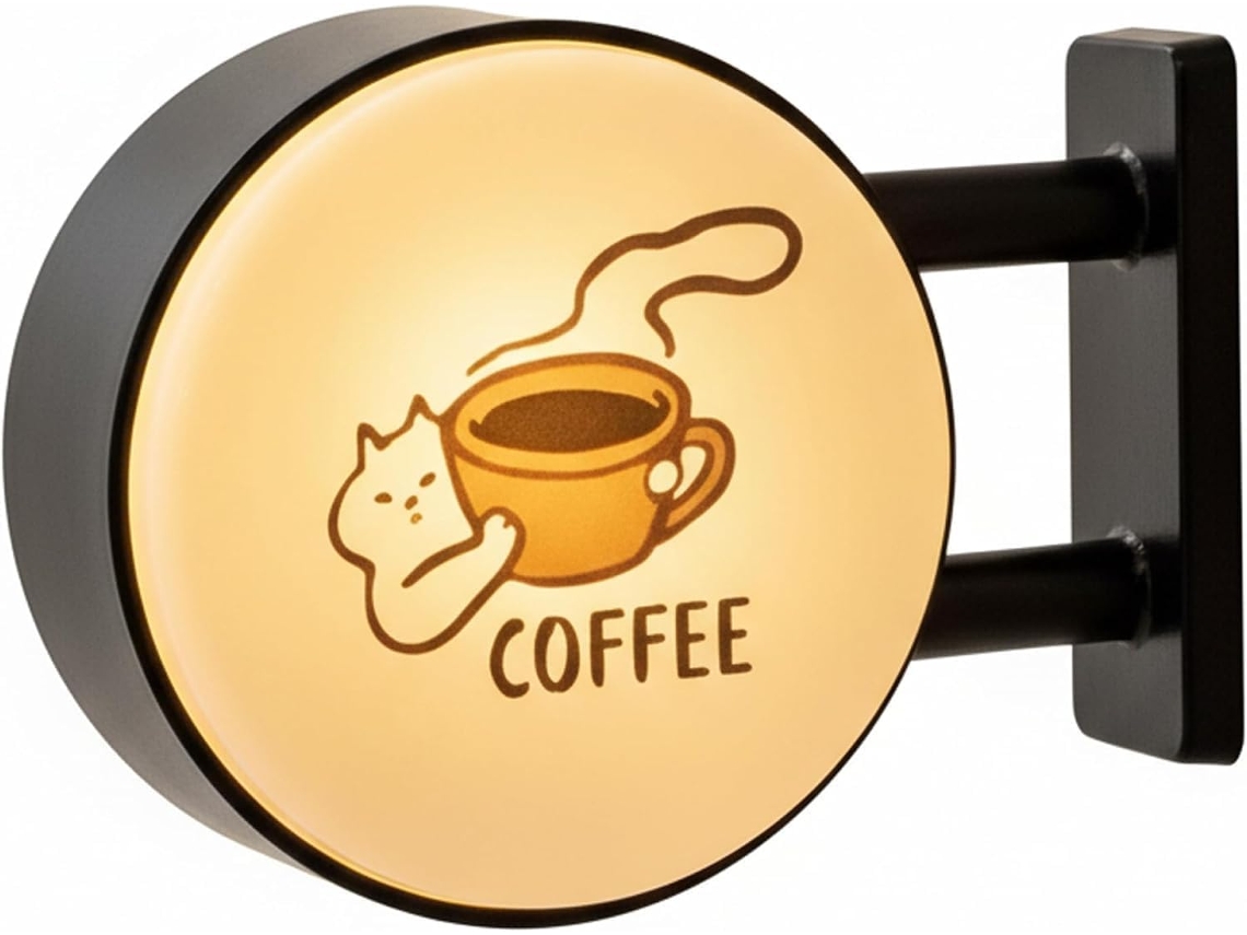 Ímãs De Geladeira Com Design Retrô Genérico Café E Luz Ambiente Letreiros Luminosos Vintage Para Lojas Bares, Ideais