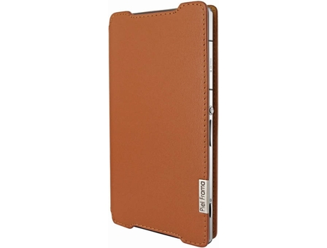 Capa Sony Xperia Z2 PIEL FRAMA U667C Castanho