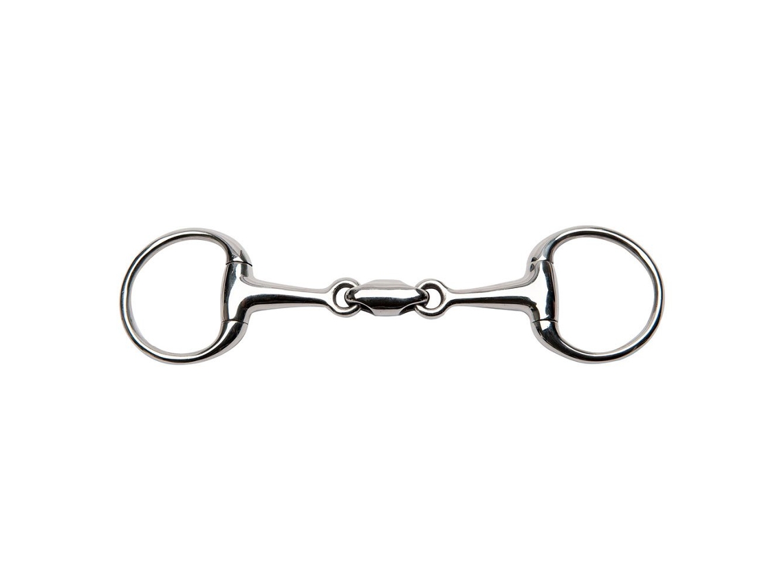 Snaffle de Azeitona Anatômico de Rédea Dupla Prateado 135 Mmfeeling