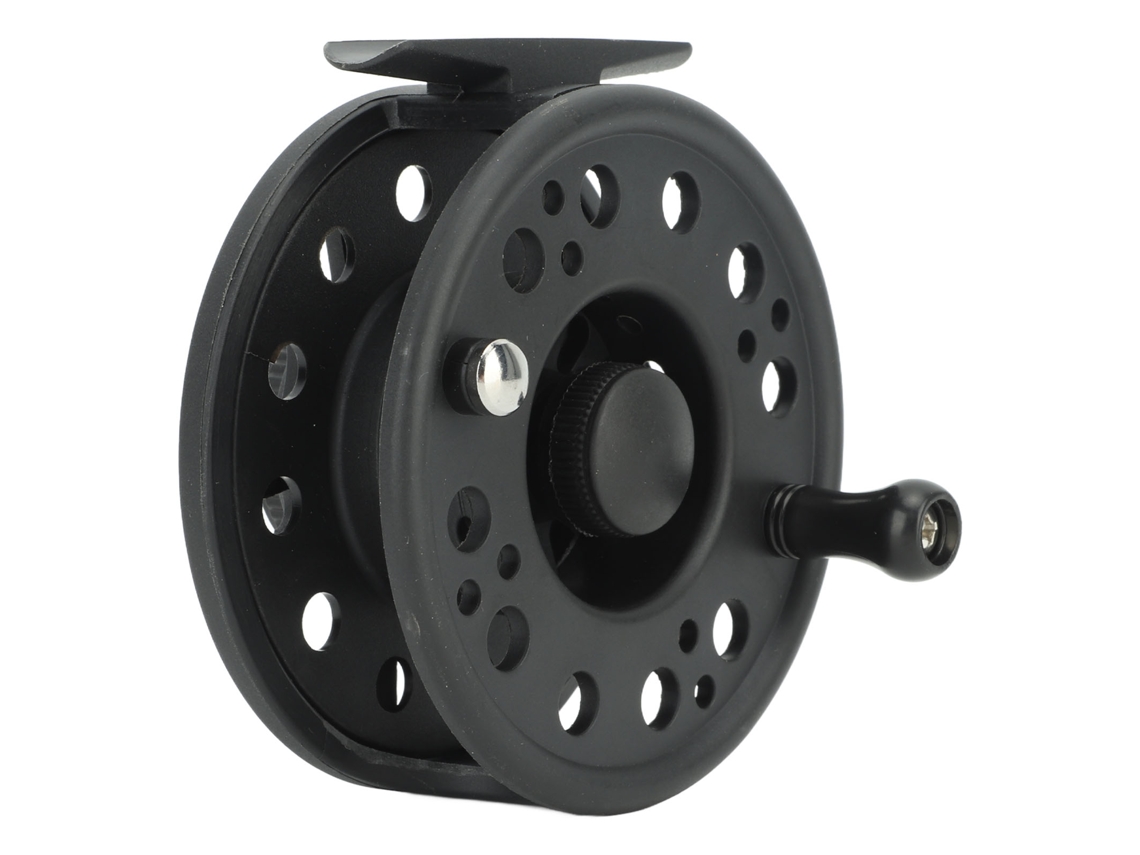 Molinete de Pesca com Mosca 7/8 Plástico Preto