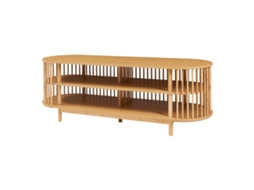 Mesa De Tv Jarvenpaa Bambu 4 Compartimentos 150x48x50cm Natural [EN.CASA]