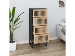 Aparador Alto 40x30x95 Derivados de Madera Negra