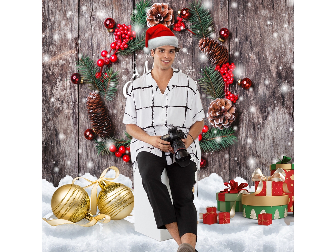 Fondo De Navidad Para Fotografia 2.1x1.5m/7x5ft, Telón De Fondo Para Retratos, Niños E Decoração De Navidad