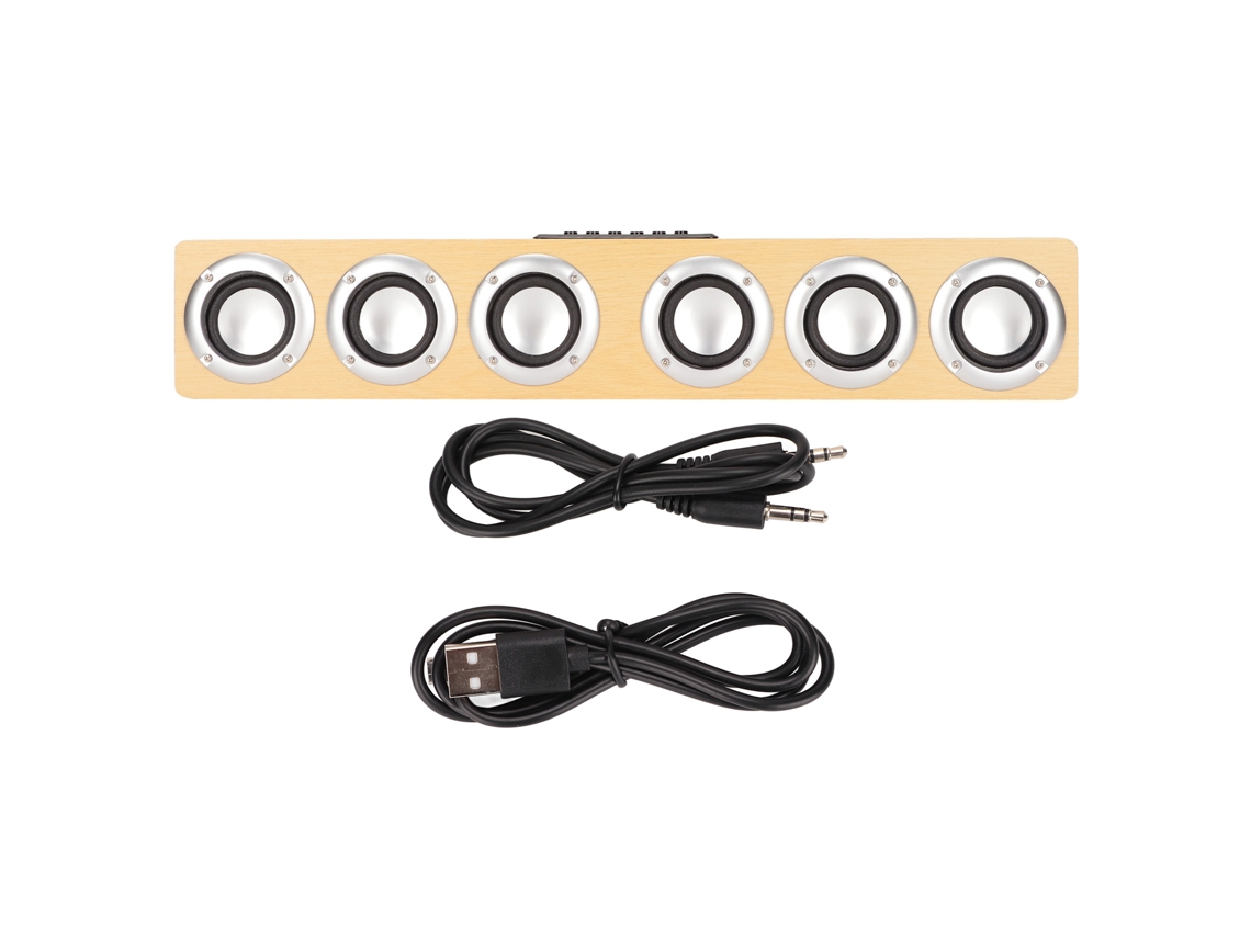 Barra de Som Bluetooth 5.0 CHABERLU com Graves Potentes, Sem Fio para Celular, Tablet e Pc (amarela)