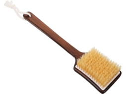 Escova De Banho Madeira Com Cabo Longo Ergonômico E Cerdas Porco Para Esfoliação Corporal Suave Limpeza Fácil Das Costas