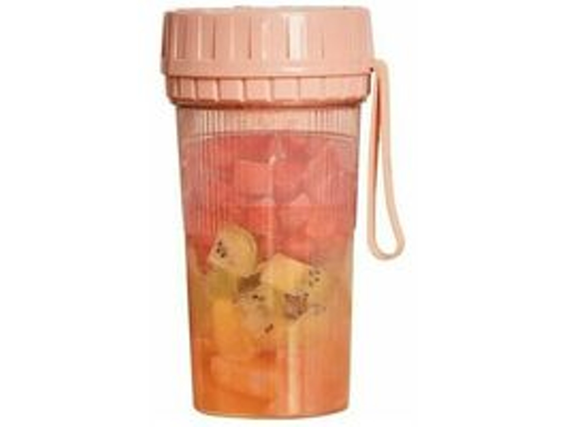 Liquidificador Portátil, Mini Espremedor De Frutas 300ml, Liquidificador Recarregável Por Usb Para Smoothies E Milkshakes Com 4 Lâ Slowmoose