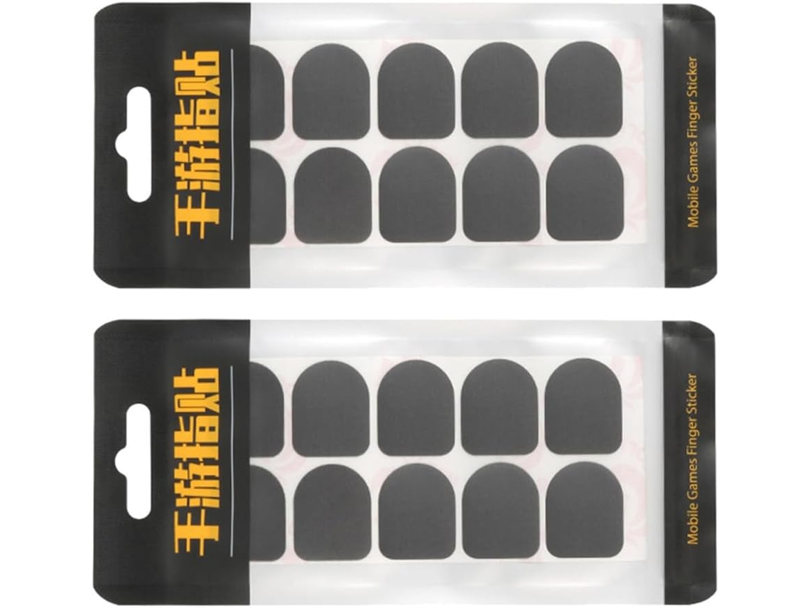 Adesivos Descartáveis De Fibra Carbono Para Os Dedos E Grips Jogos Mobile, Antiderrapantes, Resistentes Ao Suor, Leves E