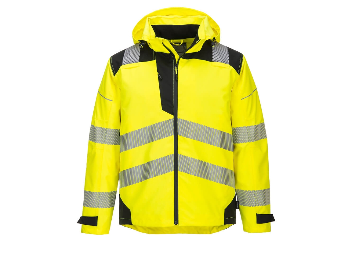 Pw3 Extreme Respirável Outdoor Capa De Chuva / Laranja Preto / M Portwest