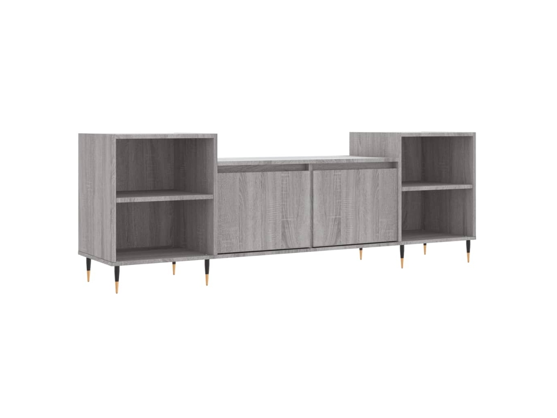 Tv Cabinet, Tv Cabinets Vidaxl Cinzeto Madeira Processada (n/a)