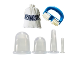 Unidades de Ventosas a Vácuo Rolo de Massagem Conjunto de Ventosas de Silicone Conjunto de Terapia de Ventosas Tratamento de Celulite JEDBESETZT