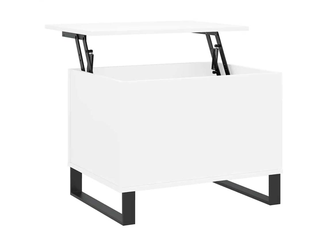 Mesa de centro MAISON EXCLUSIVE em madeira Madeira Branco, 60x44,5x45 cm