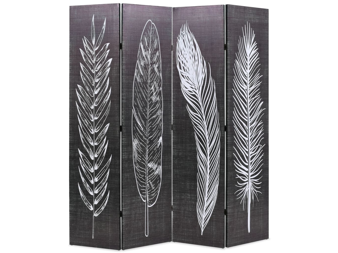 Room Divider, Room Dividers Vidaxl Preto Tecido (160 X 170 Cm)