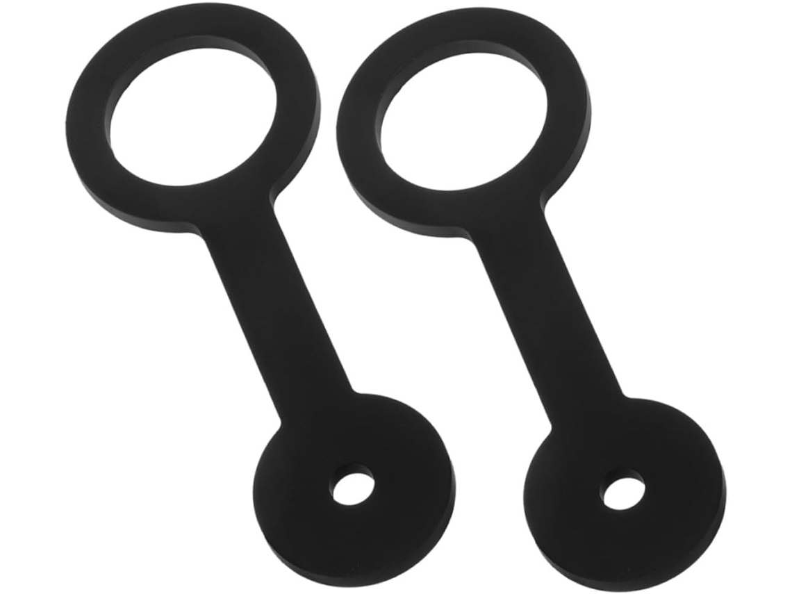 Conjunto De 2 Tiras Segurança Pretas Silicone Para Trava Porta,ideais Motorhomes,trailers E...