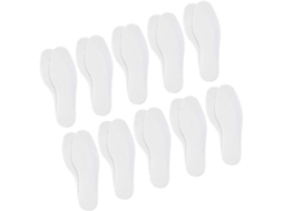 10 Pares De Palmilhas Respiráveis, De Alta Elasticidade E Absorção Suor, Finas E Descartáveis, Ideais Para Caminhadas