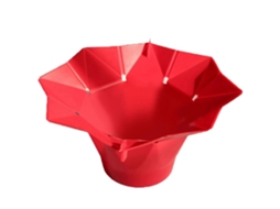 Tigela Dobrável De Silicone Para Pipoqueira De Micro-ondas Com Tampa E Alças, Resistente Ao Calor E Livre De Bpa.