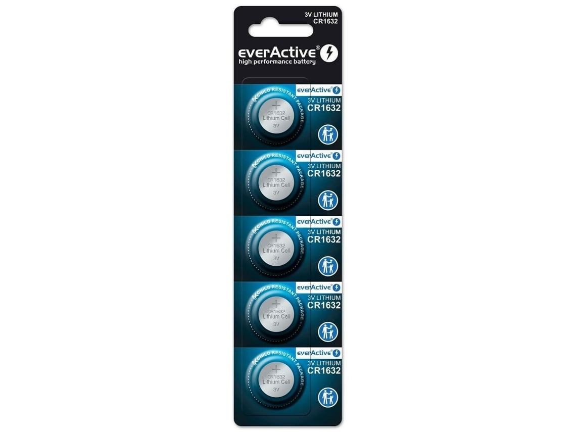 Pilhas EVERACTIVE Cr1632 5 Unidades
