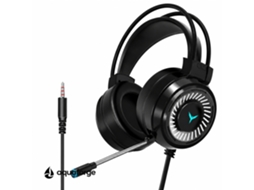 Headset Gaming Com Microfone Isolamento De Ruído Led