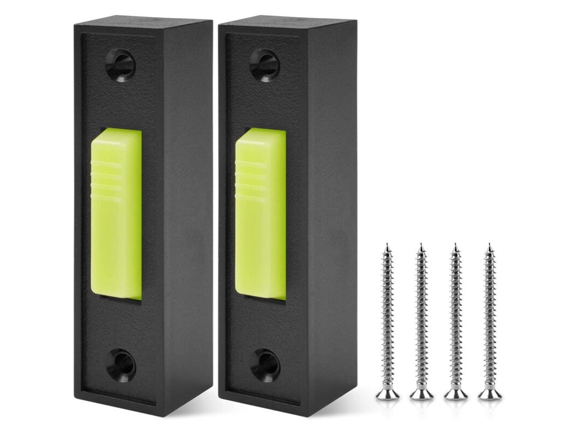 Botão de Parede Universal para Abridor Porta Garagem St 41a4166, Iluminado, com Acabamento Preto e Centro Branco BRILVIBERA