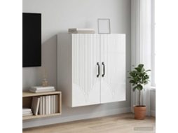 Vidaxl Armário De Parede Branco Brilhante 59 X 31 X 60 Cm