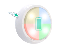 2026 1 Unidade Luz Led Rgbw 11leds Sob o Armário Recarregável com Usb, Ajustável, Bateria 400mah, para Cozinha, Armário, Parede
