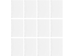 Bolsa Organizadora De Documentos Transparente, 100 Capas Plásticas Tamanho A4, 5, 5cm De Espessura, Ideal