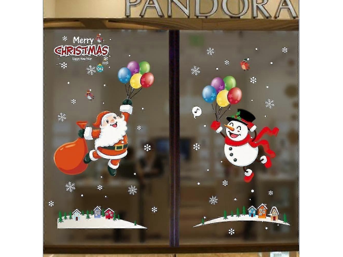 Adesivos De Decoração De Natal Decoração De Janela De Natal Adesivo De Decoração Faça Você Mesmo (hyc61( Olysi Shop