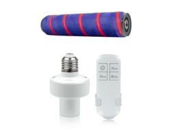 Controle remoto e26/e27 suporte lâmpada tampa inteligente Switch-Ac220V com cabeça de escova de rolo de piso para dyson v6 dc58 v7 v8 v10 v11