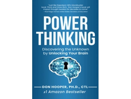 Livro Power Thinking Discovering the Unknown by Unlocking Your Brain de Dr Don Hooper (Inglês)
