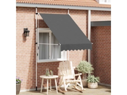 Vidaxl Toldo Retrátil Manual 150 Cm Antracite