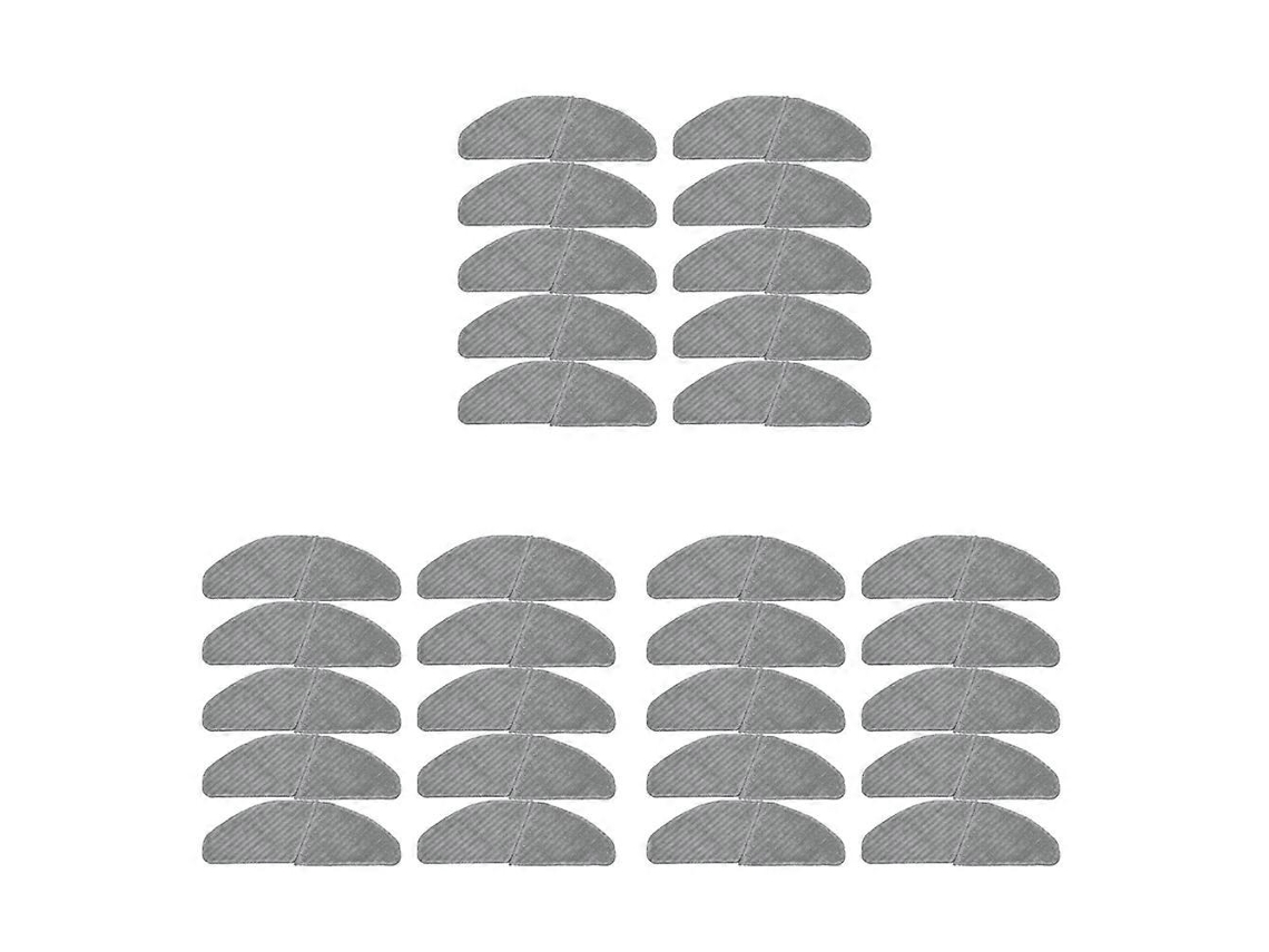 Conjunto De 30 Panos De Microfibra Laváveis Para Aspirador Robô Midea S8+ M7 Pro._ptg