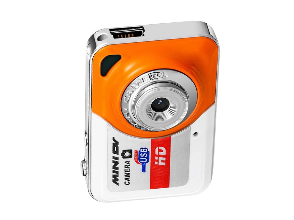 Mini Câmera Fashion X6, Câmera Digital de Alta Definição, Mini Câmera Gravadora de Vídeo Leve para Amantes do Ciclismo, Cor Laranja ELECTVAULT1