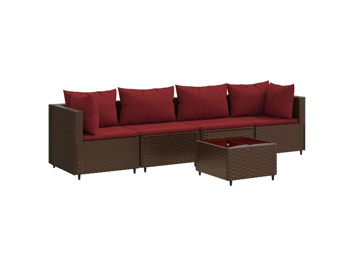 Garden Lounge Set, Garden Lounge Sets Vidaxl Marrom Rattan / Vime (n/a)