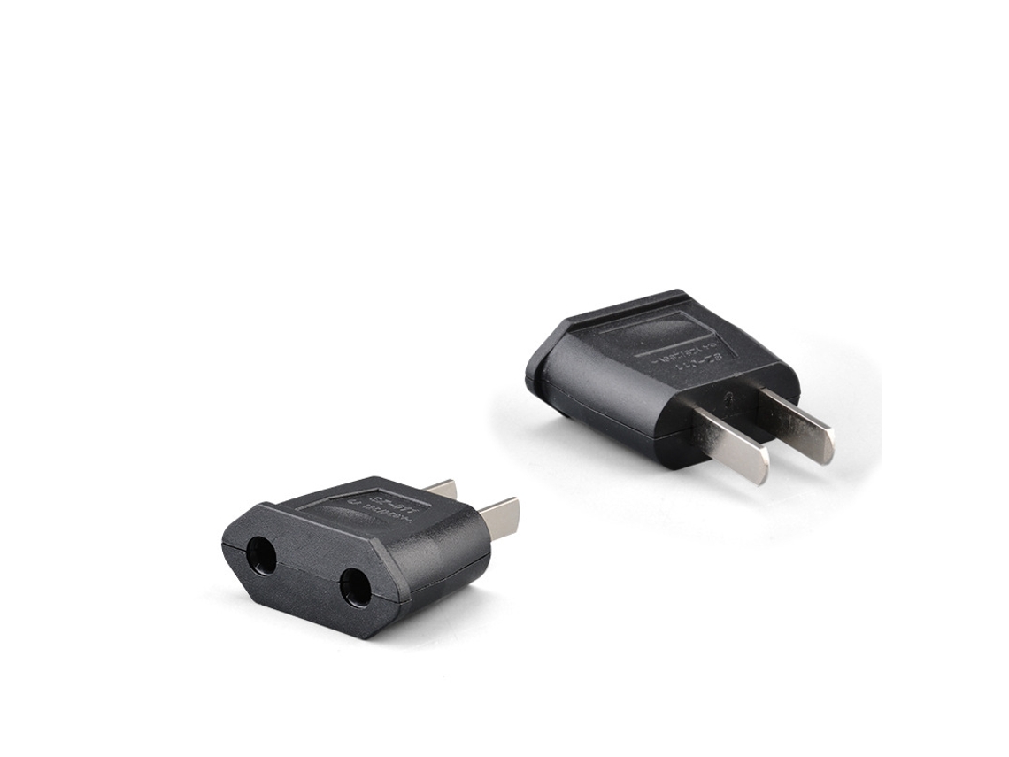 Adaptador De Viagem Eua, Conversor Universal Para 2 Pinos Eua