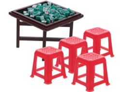 Mesa E Cadeiras Em Miniatura Para Casa De Bonecas, Móveis Para Brincar, Acessórios Em Miniatura Para Quarto.