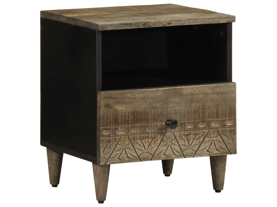 Vidaxl Mesa De Cabeceira Cinzento Claro 40x33x46 Cm