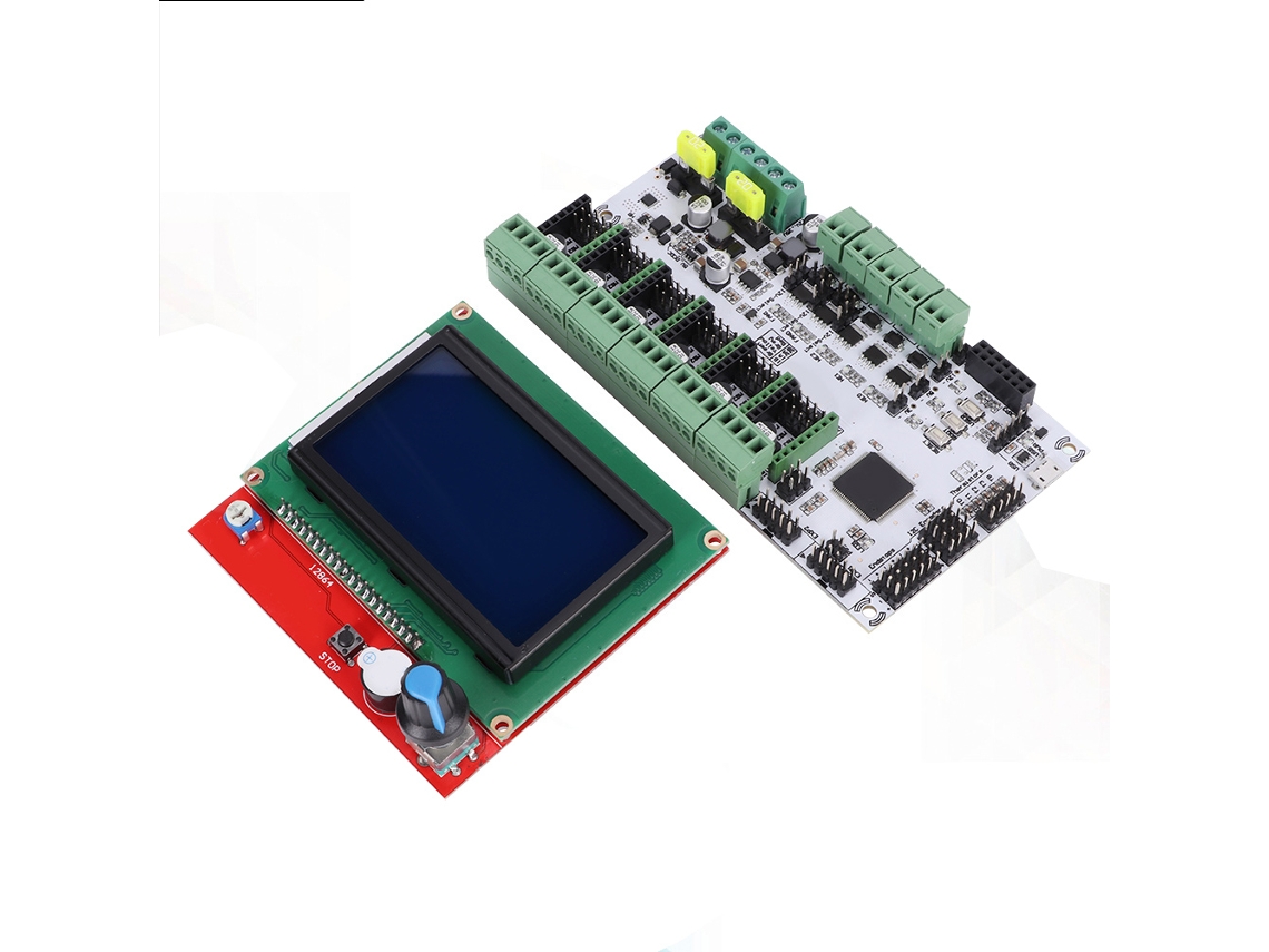 Placa De Controle Rumba Com Processador 32-bit E Display 12864lcd Para Impressora 3d