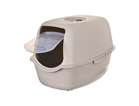 Caixa De Areia Para Gatos Diamentiq Baya (bege Plástico 40 X 38,7 X 55,5 Cm)