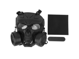Protetor Facial Skull com 2 Ventiladores Ajustável Transparente