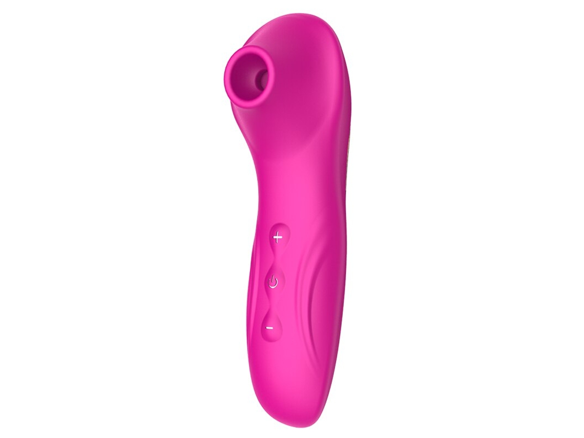 Vibrador De Suco De Silicone Prova Dgua Com 10 Modos Para Mulheres (rosa Vermelha)