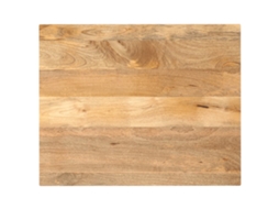 Vidaxl Tampo De Mesa Retangular 90x80x2,5 Cm Mangueira Maciça