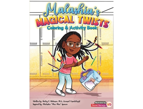 Livro Malashias Magical Twists Coloring amp Activity Book Coloring amp Activity Book de Hailey Robinson (Inglês)
