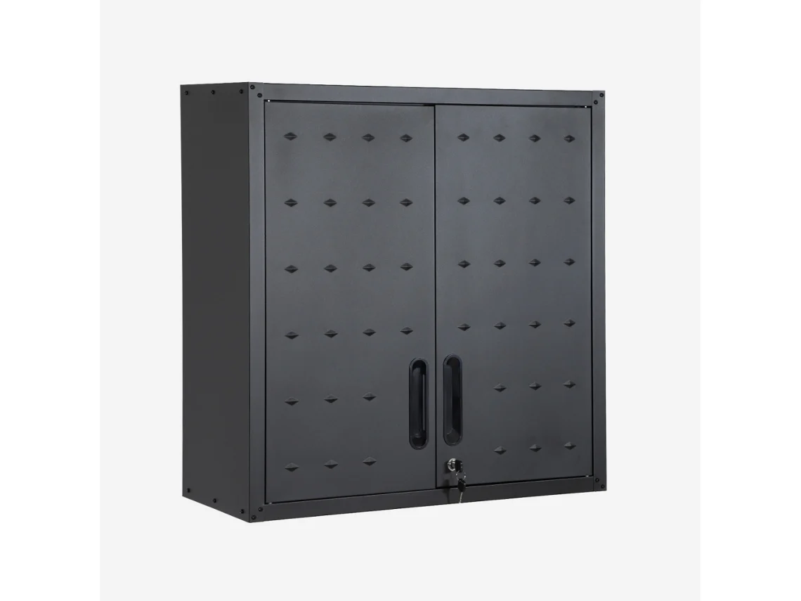 Armário Alto Para Armazenamento De Garagem, Preto Sweeek