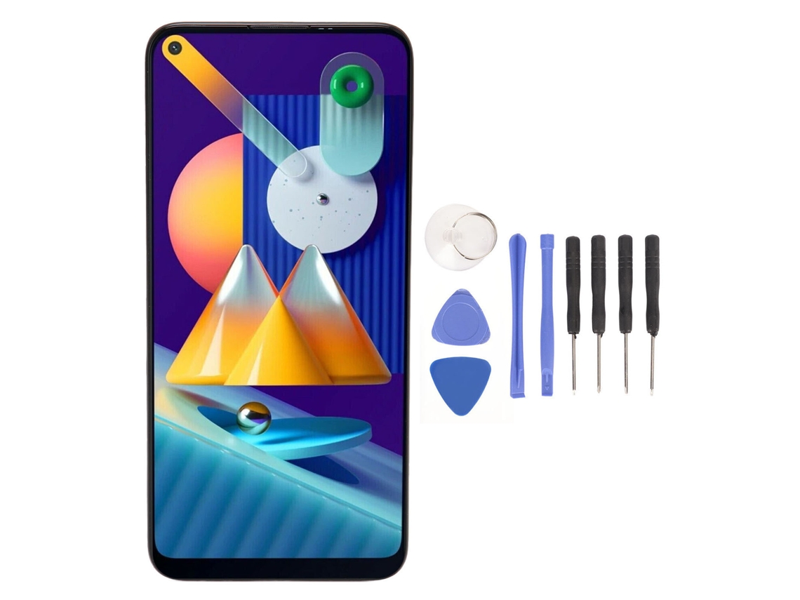 Tela Lcd Com Moldura Para Samsung Galaxy M11 M115 Sm M115 6.4 Polegadas Com Kit De Ferramentas De Reparo