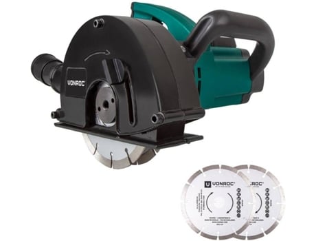 Fresadora de Abrir Roços VONROC Incl. 4 Lâminas Diamantadas e Bolsa  (1700w - 150mm)