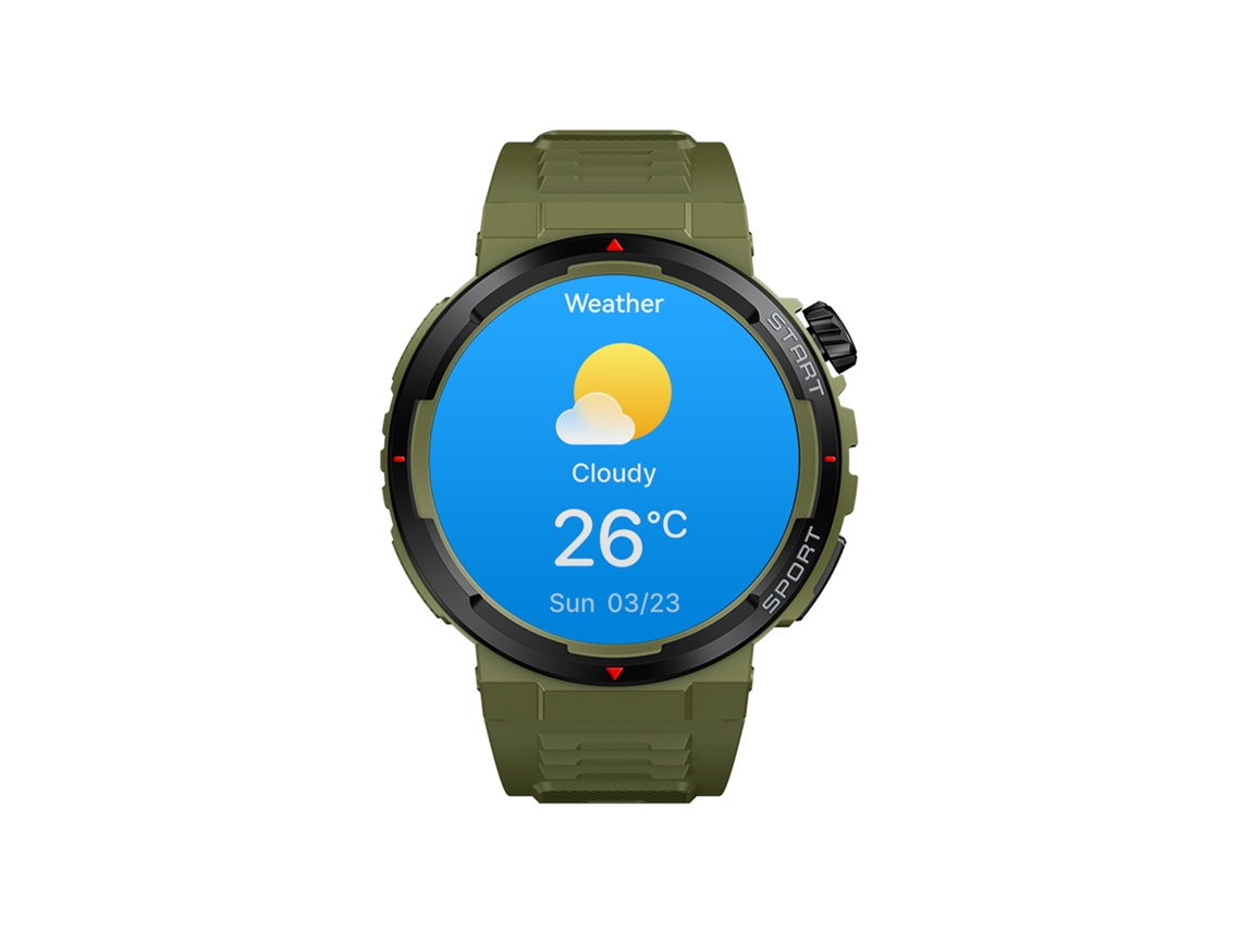 Relógio Inteligente Zeblaze Ares 3plus com Chamada Bluetooth e Monitoramento de Frequência Cardíaca. EOOCOO