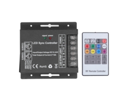 2026 controlador de Regulação Rgb para Fitas Led com Controle Remoto de 24 Teclas Módulo Led Dc 12v 24v